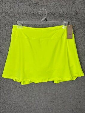 icyzone  Women's Skort Workout ,Running Golf/Tennis Yellow Size Large NWT's.